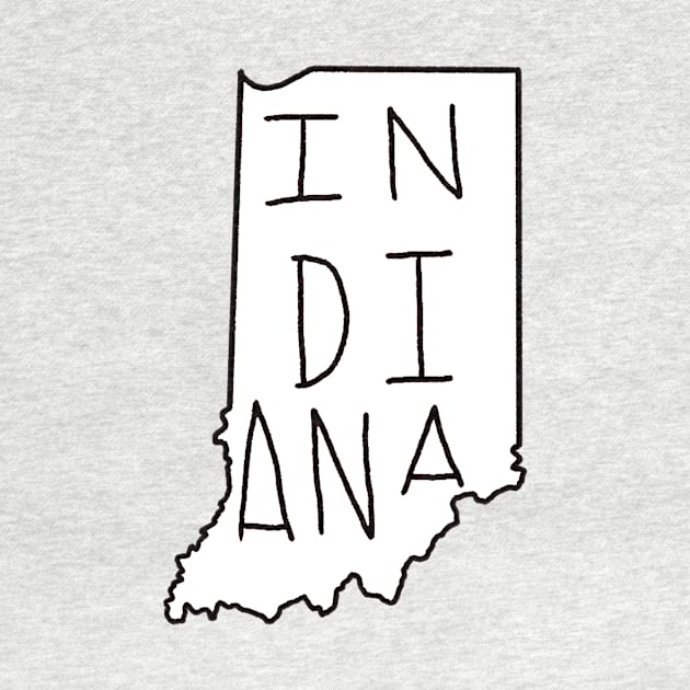 The State of Indiana - blank outline by loudestkitten